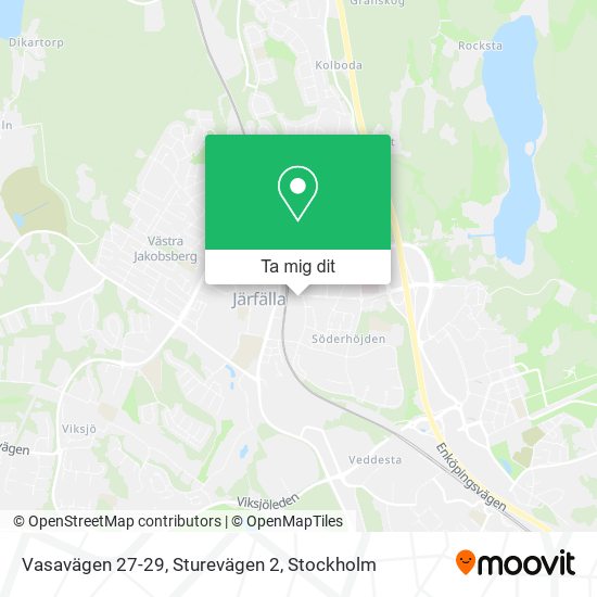 Vasavägen 27-29, Sturevägen 2 karta