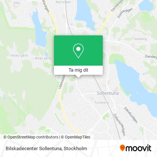 Bilskadecenter Sollentuna karta