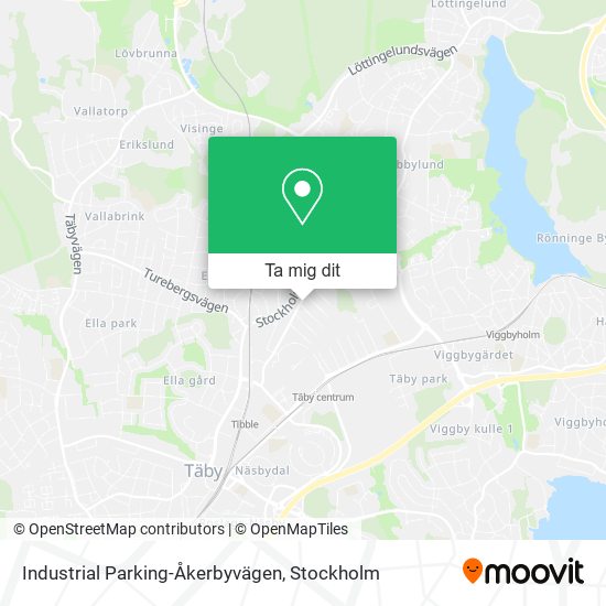 Industrial Parking-Åkerbyvägen karta