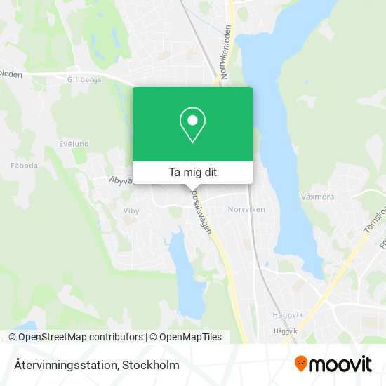 Återvinningsstation karta