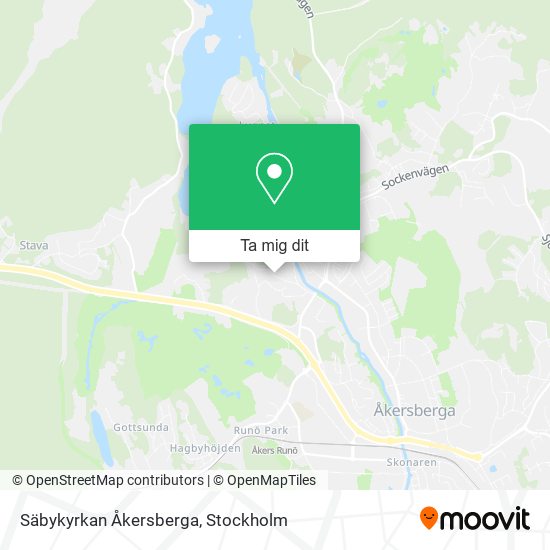 Säbykyrkan Åkersberga karta