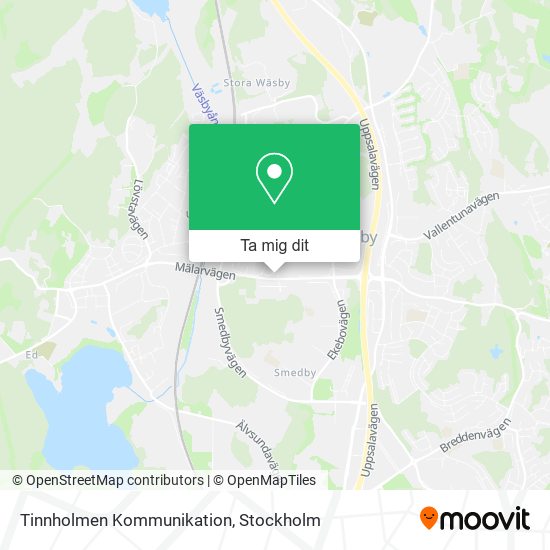 Tinnholmen Kommunikation karta