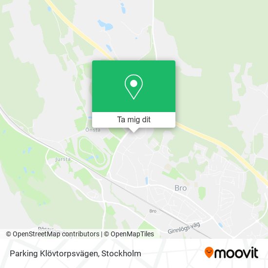 Parking Klövtorpsvägen karta