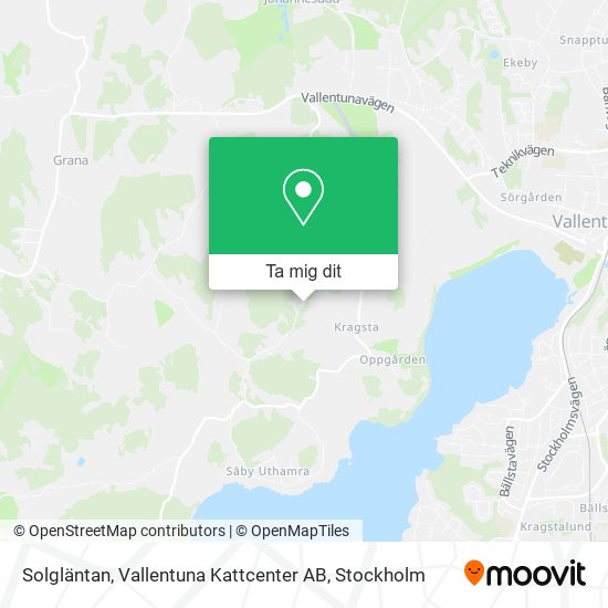 Solgläntan, Vallentuna Kattcenter AB karta