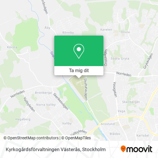 Kyrkogårdsförvaltningen Västerås karta