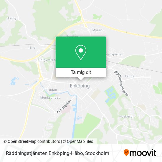 Räddningstjänsten Enköping-Håbo karta