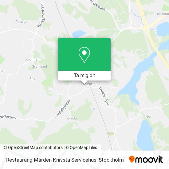 Restaurang Mården Knivsta Servicehus karta