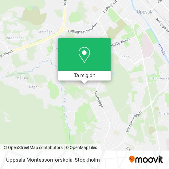 Uppsala Montessoriförskola karta