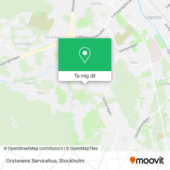 Orstenens Servicehus karta