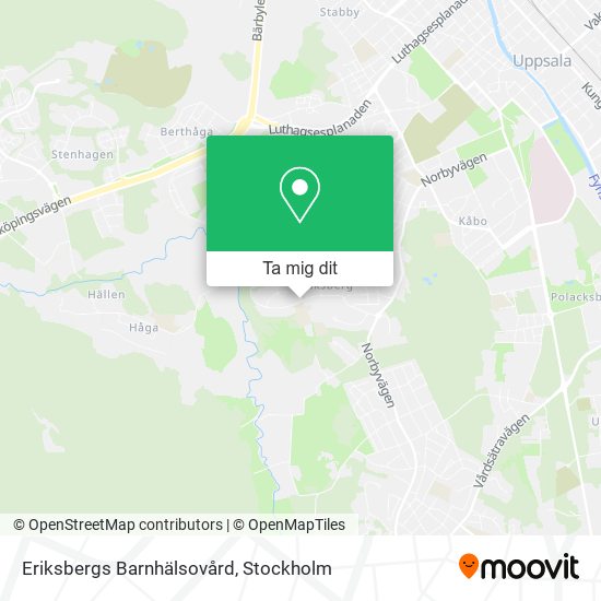 Eriksbergs Barnhälsovård karta