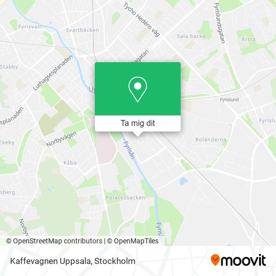 Kaffevagnen Uppsala karta