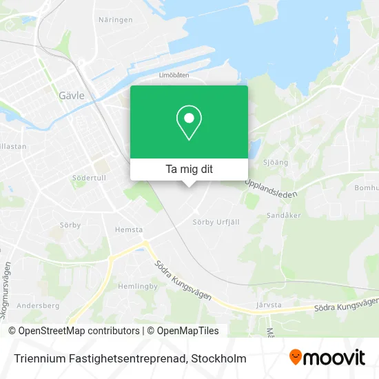 Triennium Fastighetsentreprenad karta