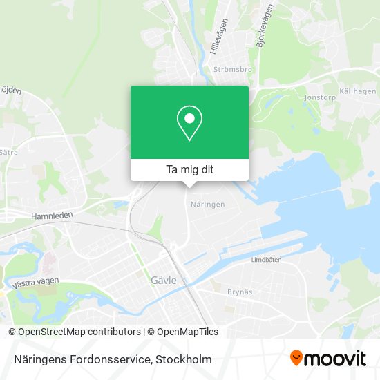 Näringens Fordonsservice karta