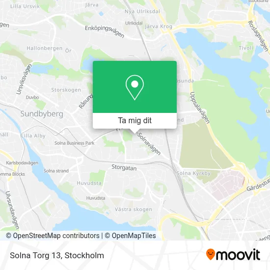Solna Torg 13 karta