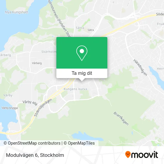 Modulvägen 6 karta