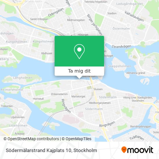 Södermälarstrand Kajplats 10 karta