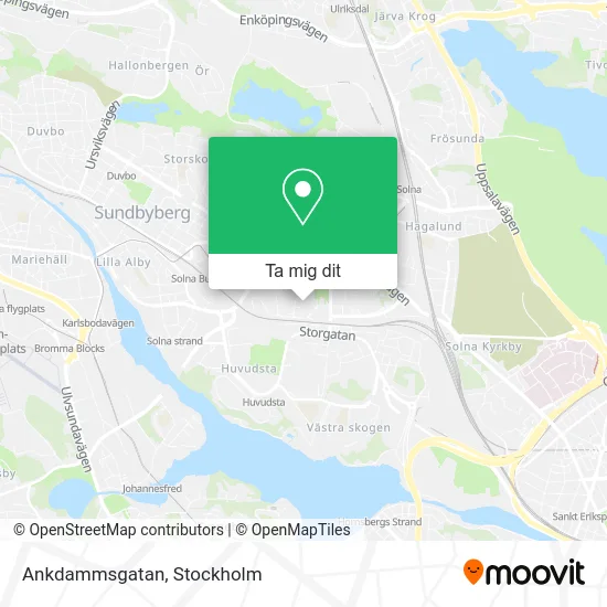 Ankdammsgatan karta