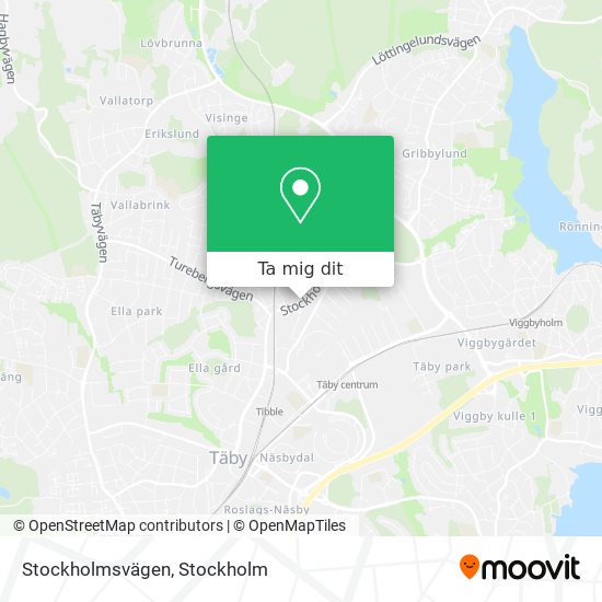 Stockholmsvägen karta