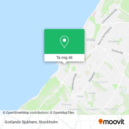 Gotlands Sjukhem karta