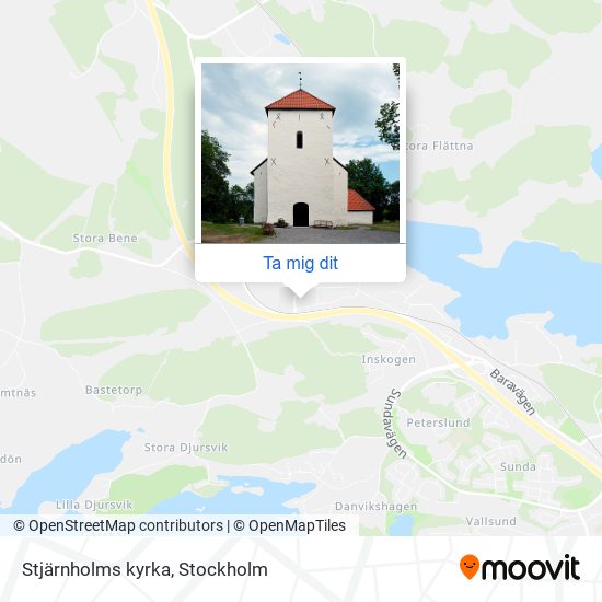 Stjärnholms kyrka karta