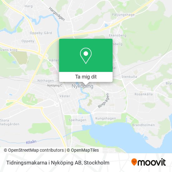 Tidningsmakarna i Nyköping AB karta