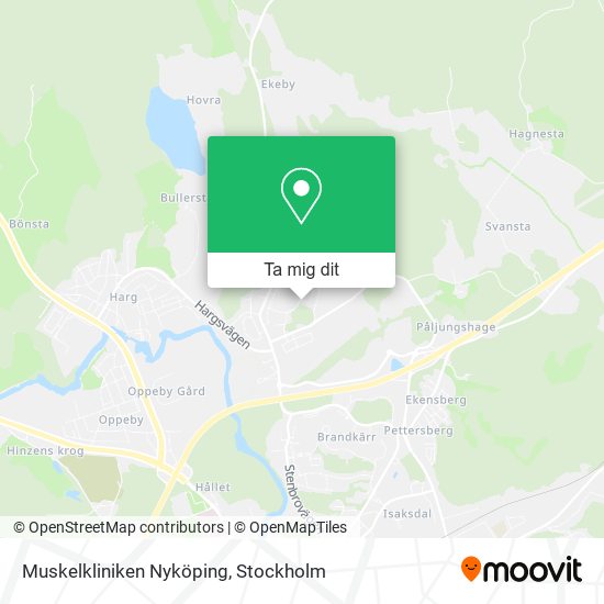 Muskelkliniken Nyköping karta