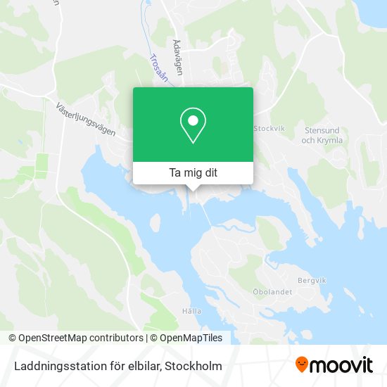 Laddningsstation för elbilar karta