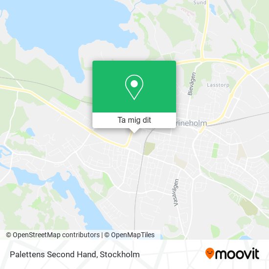Palettens Second Hand karta