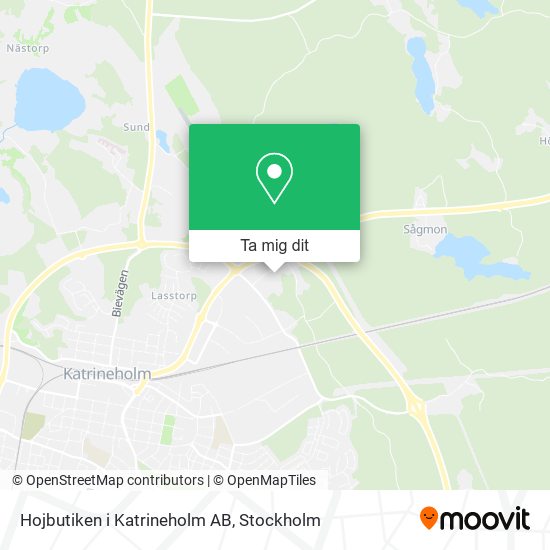 Hojbutiken i Katrineholm AB karta