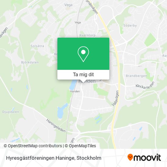 Hyresgästföreningen Haninge karta