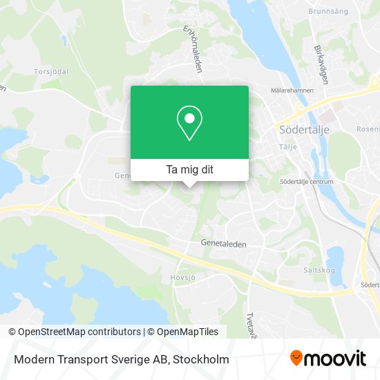 Modern Transport Sverige AB karta