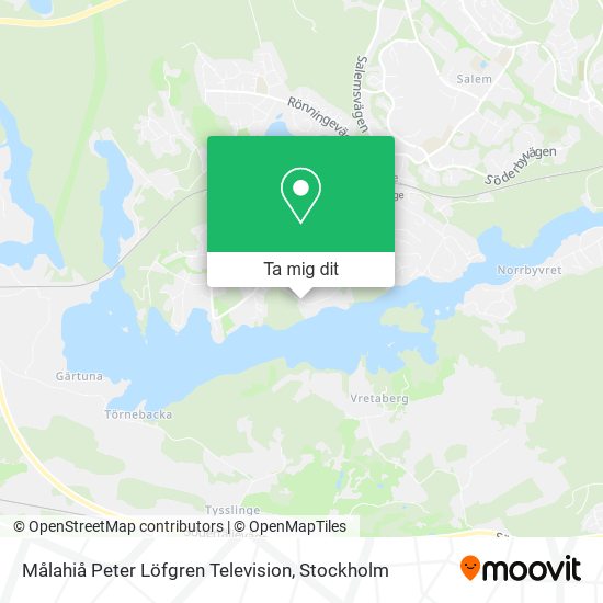 Målahiå Peter Löfgren Television karta