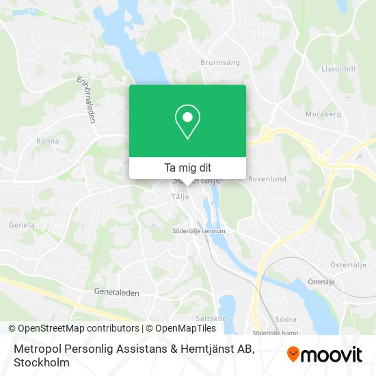 Metropol Personlig Assistans & Hemtjänst AB karta