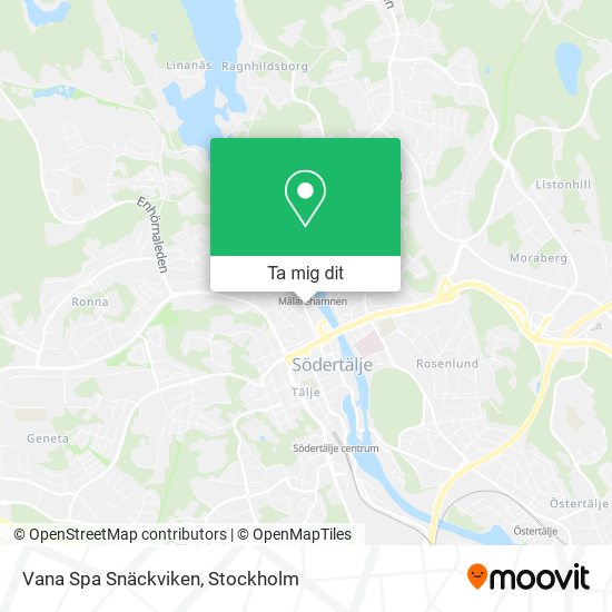 Vana Spa Snäckviken karta