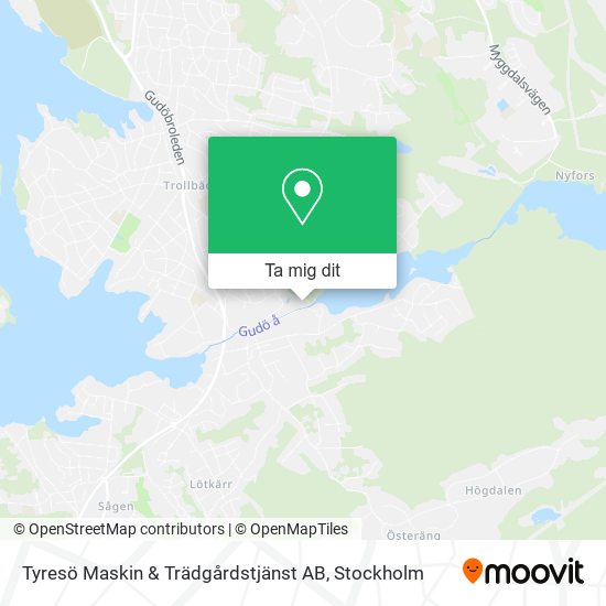 Tyresö Maskin & Trädgårdstjänst AB karta