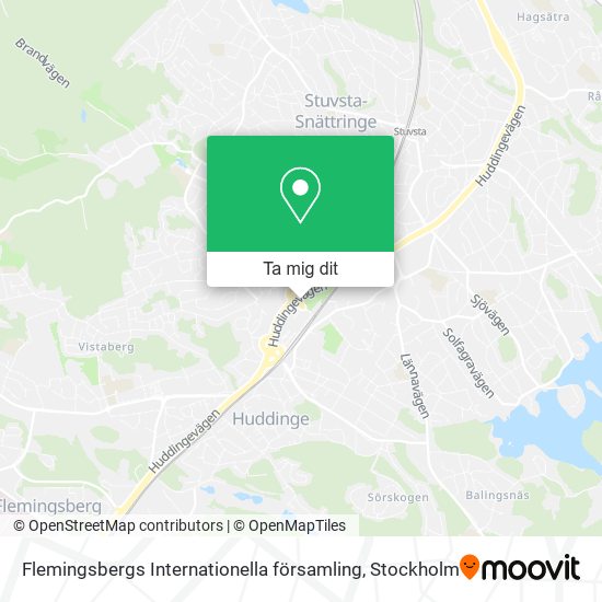 Flemingsbergs Internationella församling karta