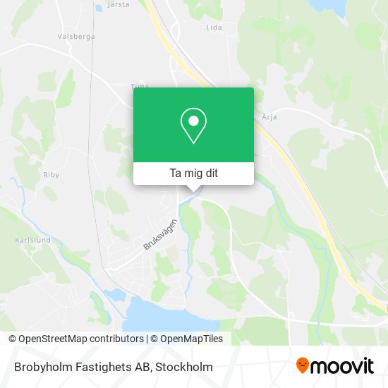 Brobyholm Fastighets AB karta