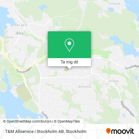 T&M Allservice i Stockholm AB karta