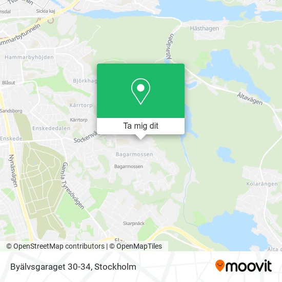 Byälvsgaraget 30-34 karta