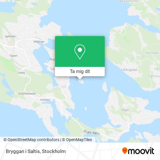 Bryggan i Saltis karta