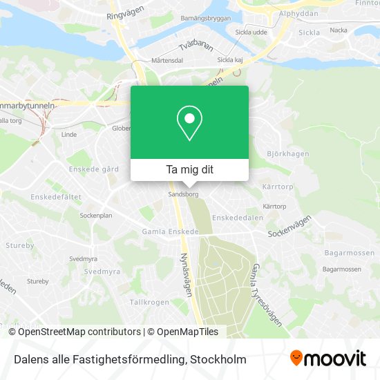 Dalens alle Fastighetsförmedling karta