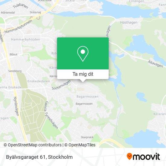 Byälvsgaraget 61 karta