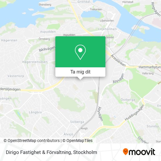 Dirigo Fastighet & Förvaltning karta