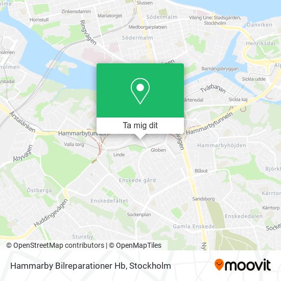 Hammarby Bilreparationer Hb karta