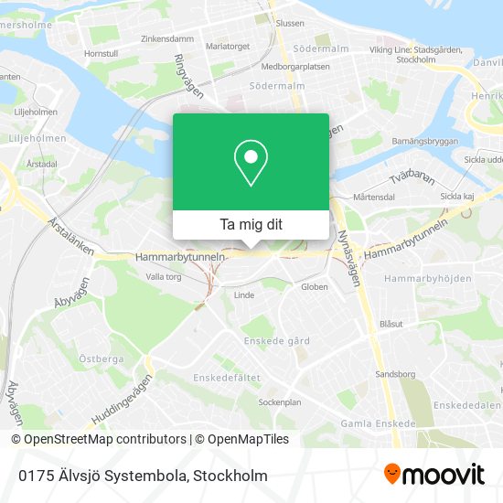 0175 Älvsjö Systembola karta