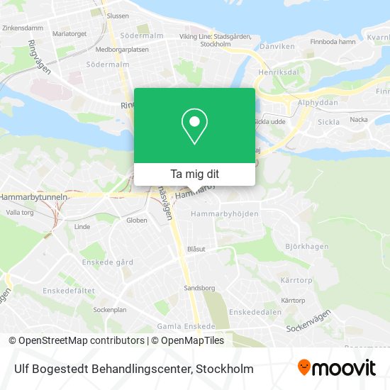 Ulf Bogestedt Behandlingscenter karta