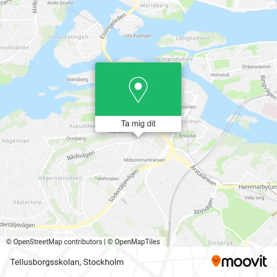 Tellusborgsskolan karta