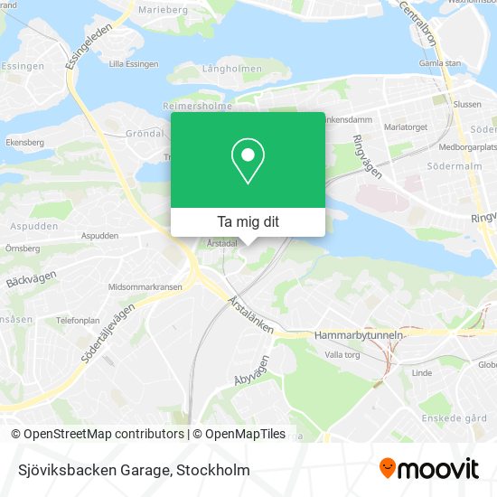 Sjöviksbacken Garage karta