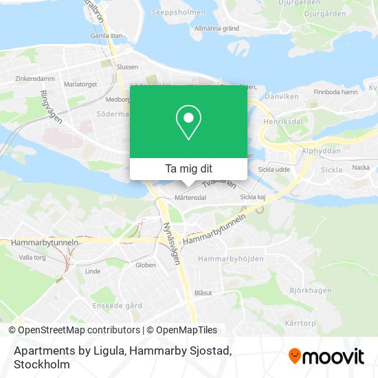 Apartments by Ligula, Hammarby Sjostad karta