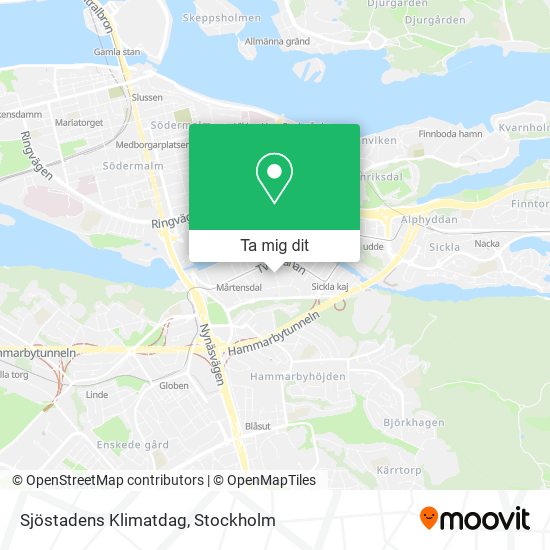 Sjöstadens Klimatdag karta